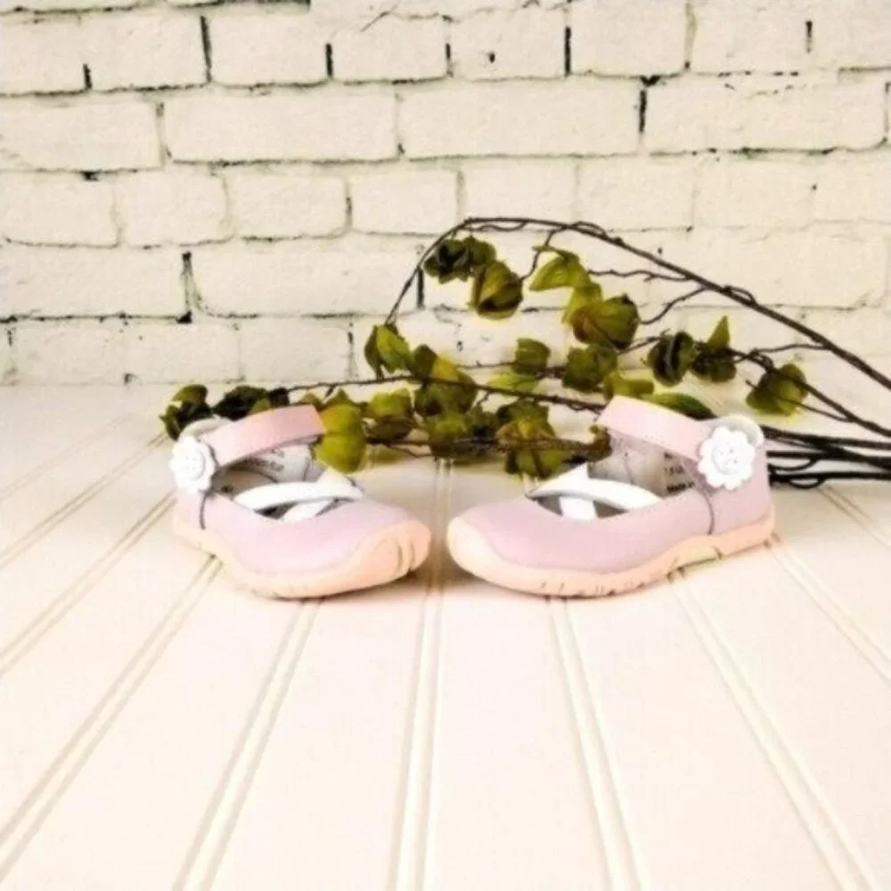 Riley Roos Carly Blush Mary Jane Walking Shoes Siize 3-6 months